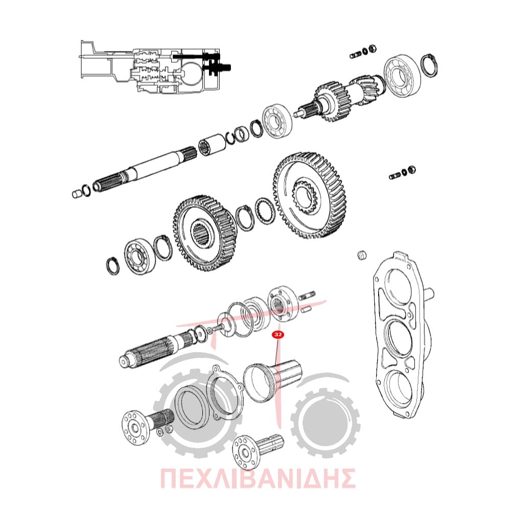 Κάλυμμα PTO Massey Ferguson 3300-3400