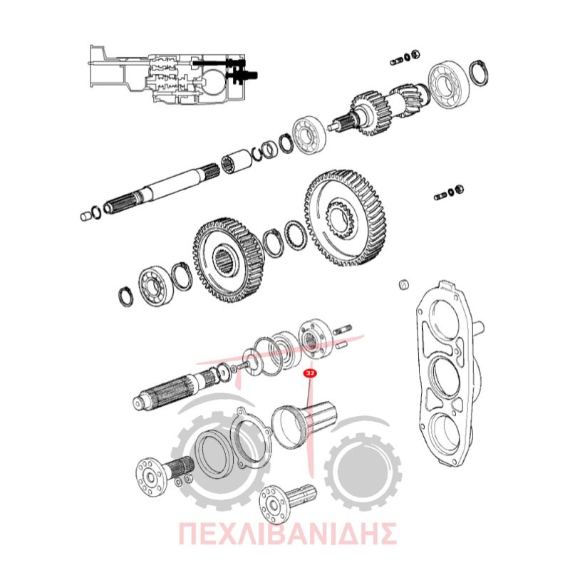 Κάλυμμα PTO Massey Ferguson 3300-3400