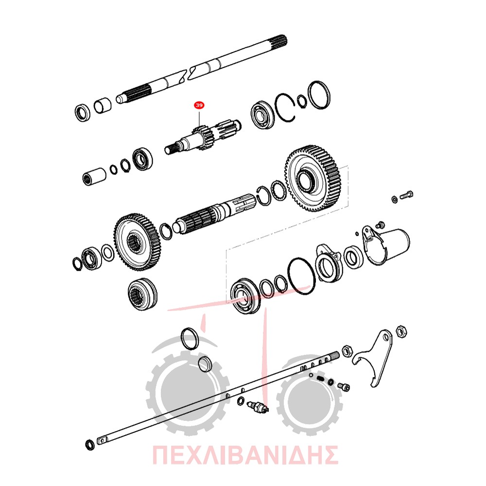 Πάνω άξονας PTO Massey Ferguson 2405-2410-2415
