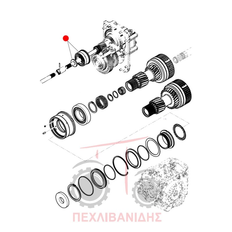 Κιτ φρένου PTO Massey Ferguson 3615-3625-3630-3640-3645-3650-3660