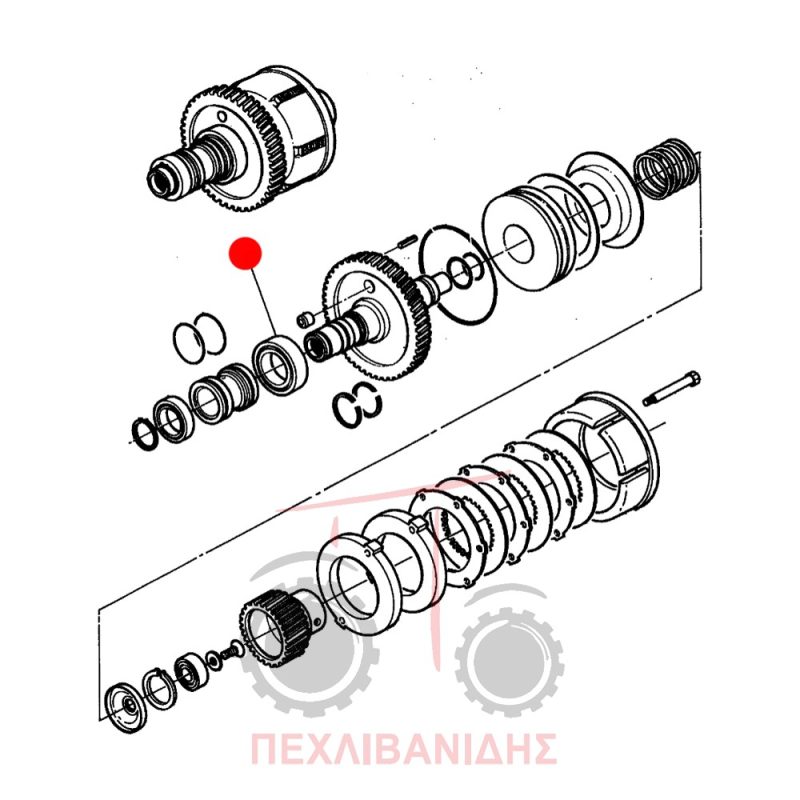 Ρουλεμάν καμπάνας PTO Massey Ferguson 3000-3600-6100-6200-8100