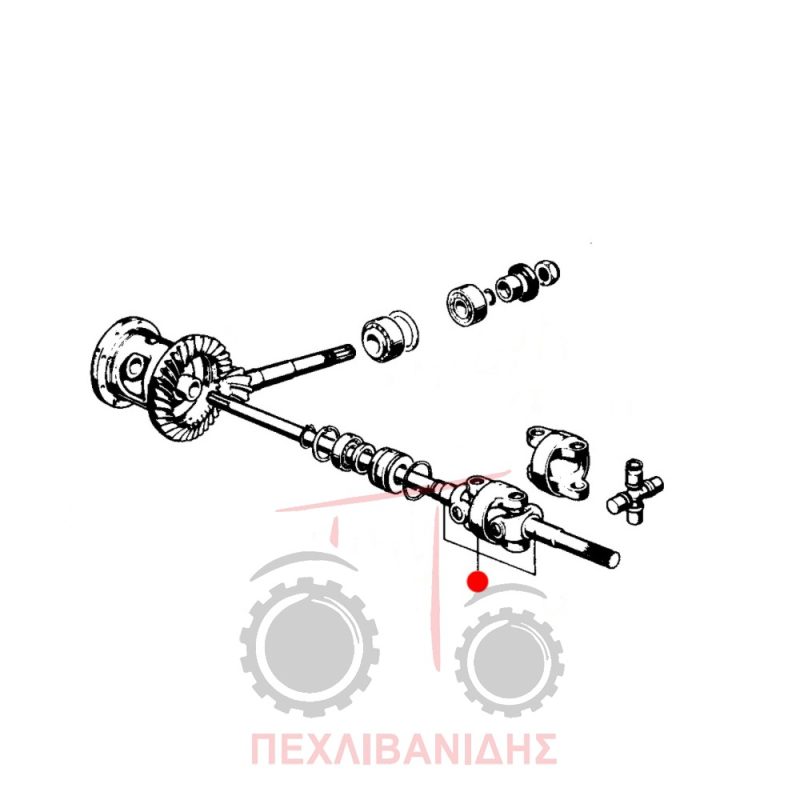 Ημιαξώνειο διαφορικού Massey Ferguson 275-283-284-294-675-690