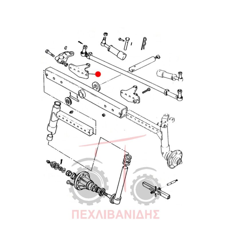 Βάση τιμονιού Massey Ferguson 240S-2615-2620
