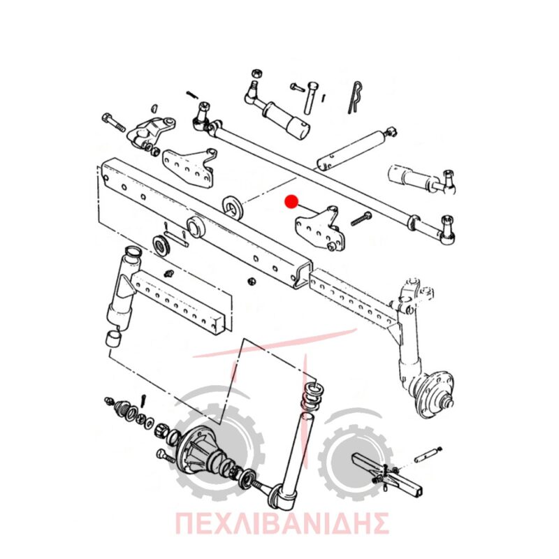 Βάση τιμονιού Massey Ferguson 240S-2615-2620