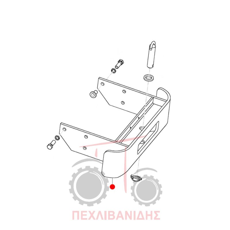 Βάση αντίβαρων Massey Ferguson 2625-2635