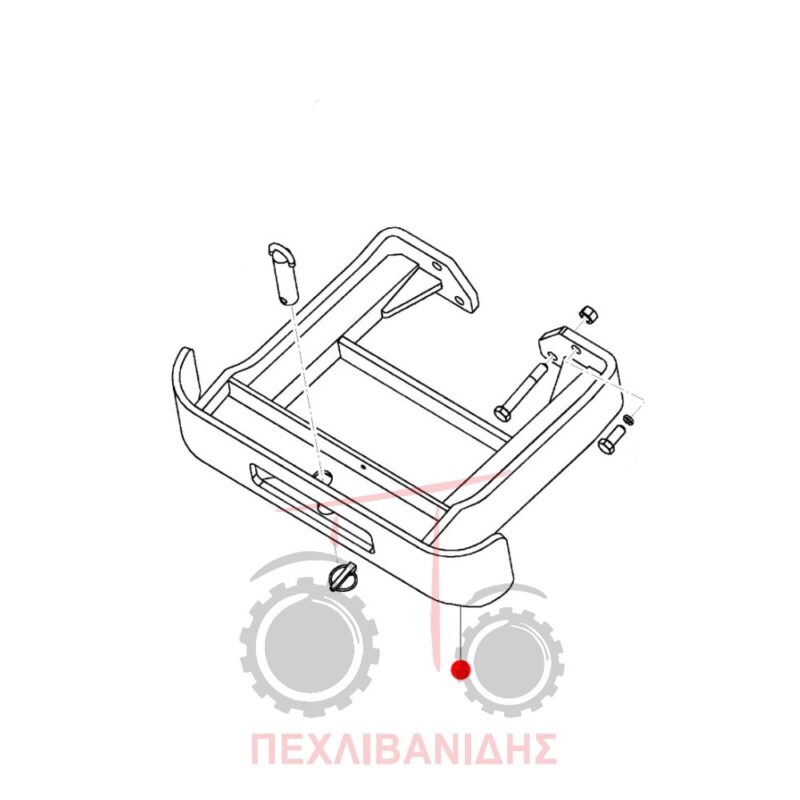 Βάση αντίβαρων Massey Ferguson 2605-2615