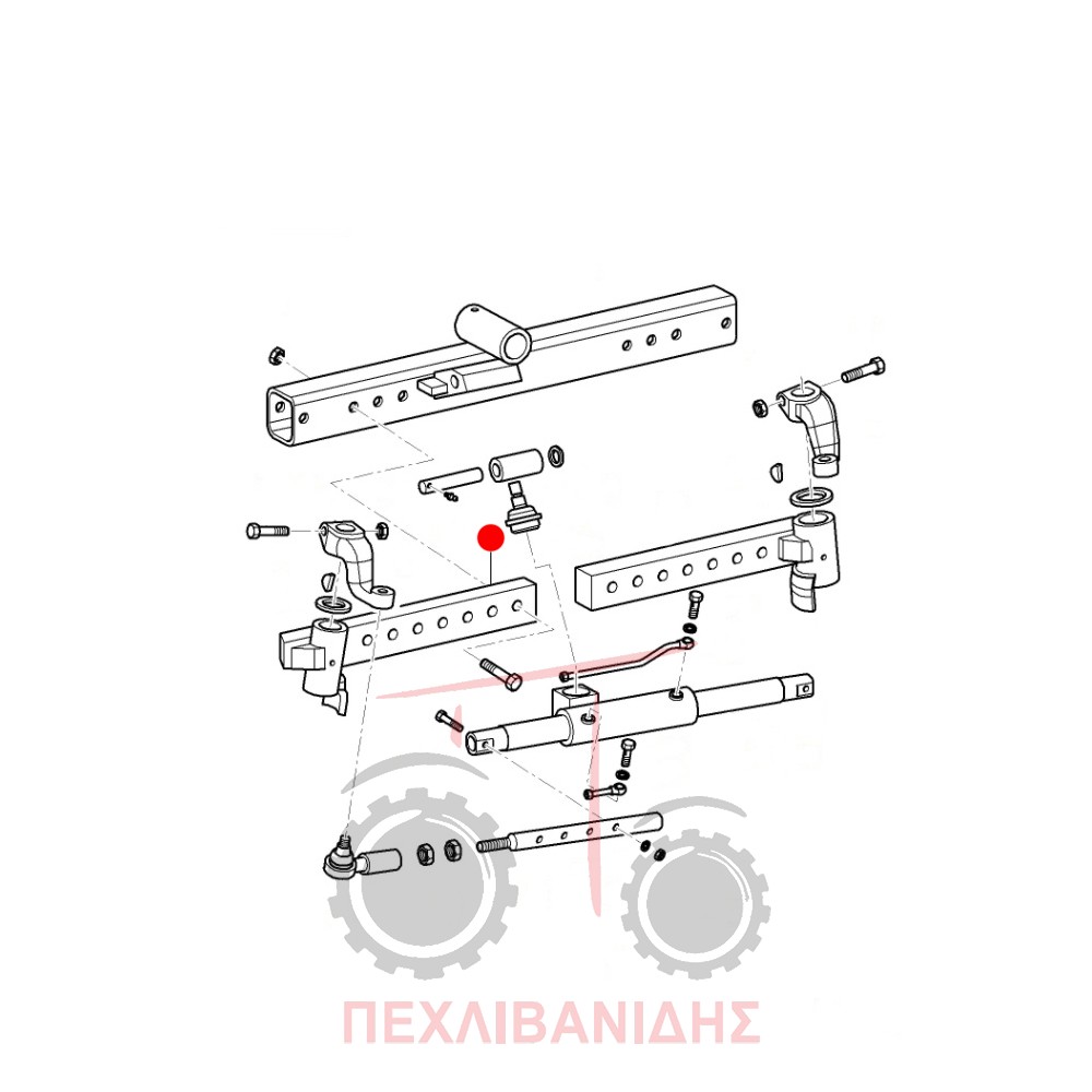 Γωνία ακραξωνείου Massey Ferguson 410-420-430