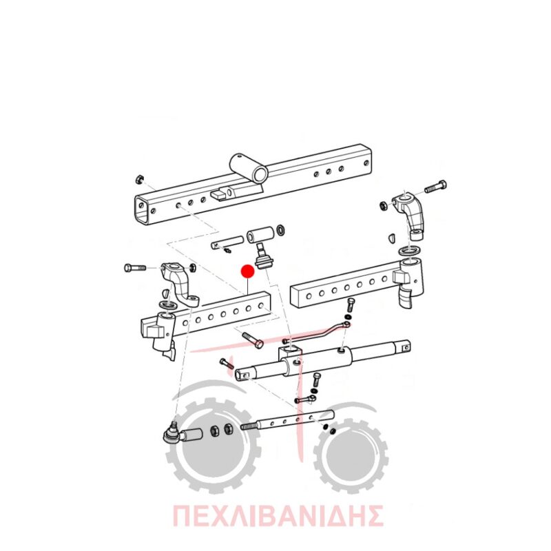 Γωνία ακραξωνείου Massey Ferguson 410-420-430