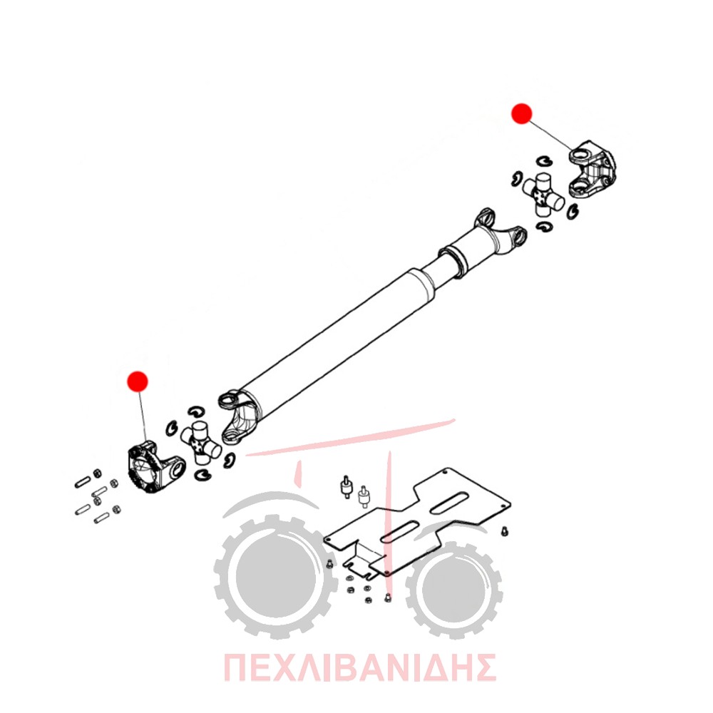 Δίχαλο άξονα Massey Ferguson 8600-8700