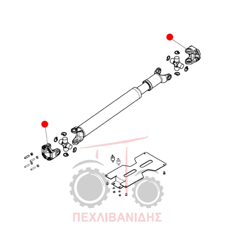Δίχαλο άξονα Massey Ferguson 8600-8700 Δίχαλο άξονα Massey Ferguson 8600-8700