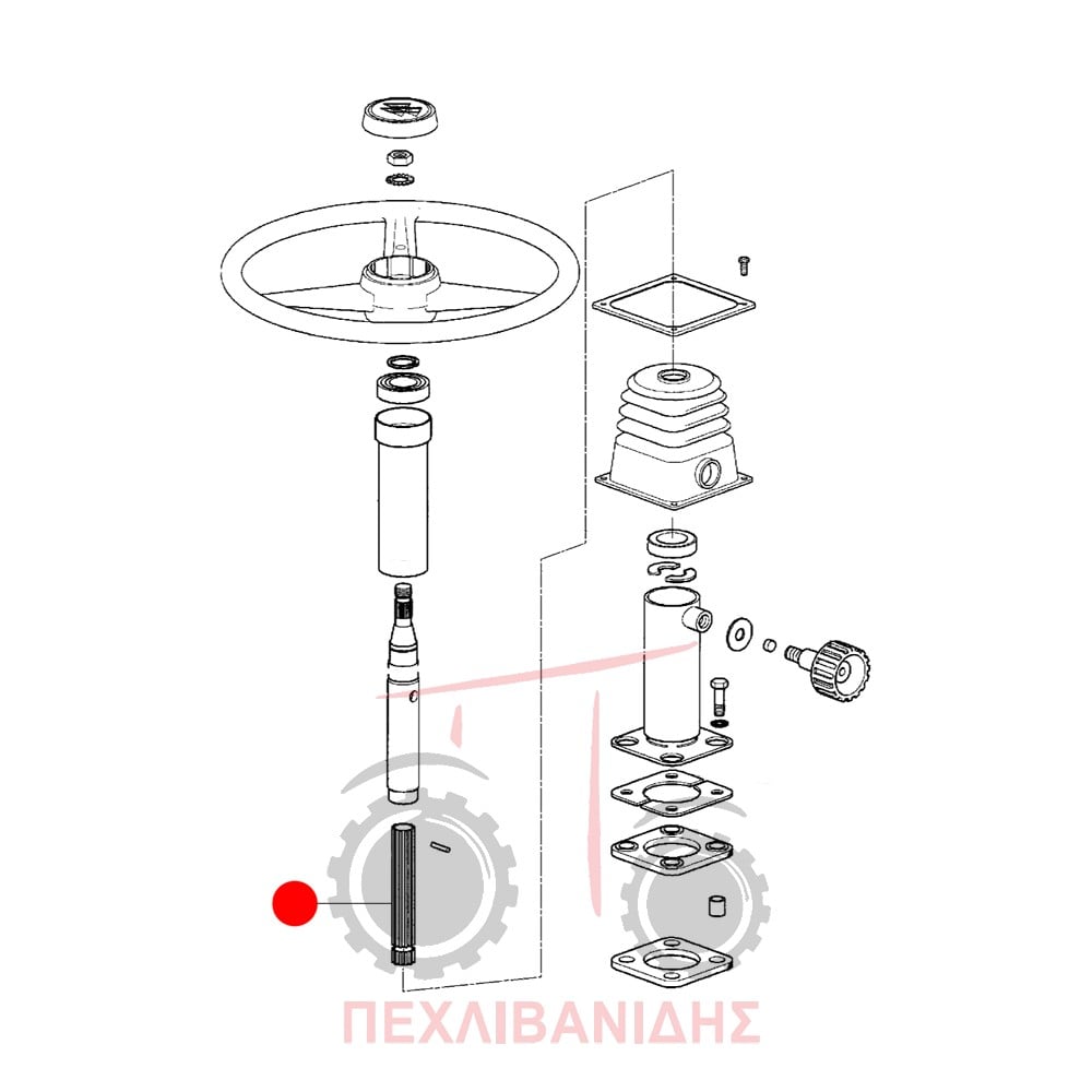 Κολώνα τιμονιού Massey Ferguson 3300-3400