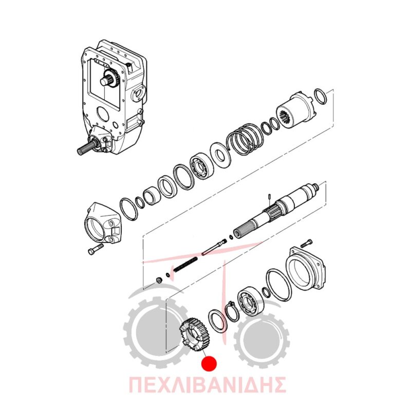 Γρανάζι κίνησης Massey Ferguson 4225-4260-4360 Γρανάζι κίνησης Massey Ferguson 4225-4260-4360