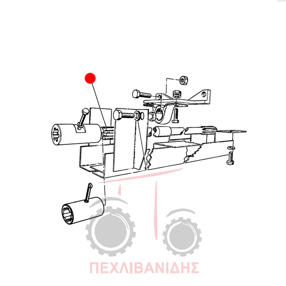 Transmission and guard shaft Massey Ferguson 595 - Image 2