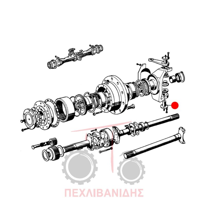 Πείρος μπροστά άξονα Massey Ferguson 1080-188-595