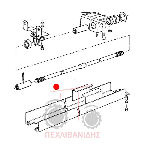 Άξονας μεσαίας τριβής Massey Ferguson 2640-2680