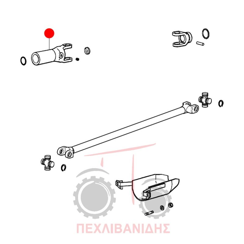Μούφα μπροστά διαφορικού Massey Ferguson 3400 Μούφα μπροστά διαφορικού Massey Ferguson 3400