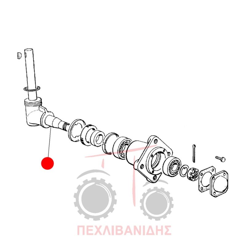 Αριστερό ακραξόνιο Massey Ferguson 3300-3400