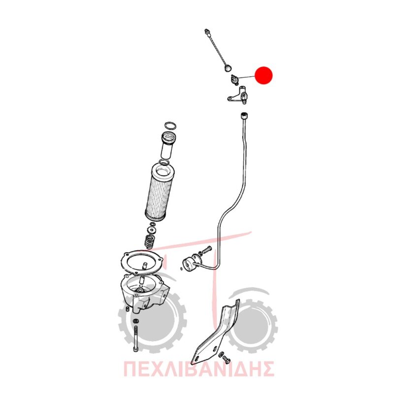 Φούσκα φίλτρου υδραυλικού Massey Ferguson 590-690-699