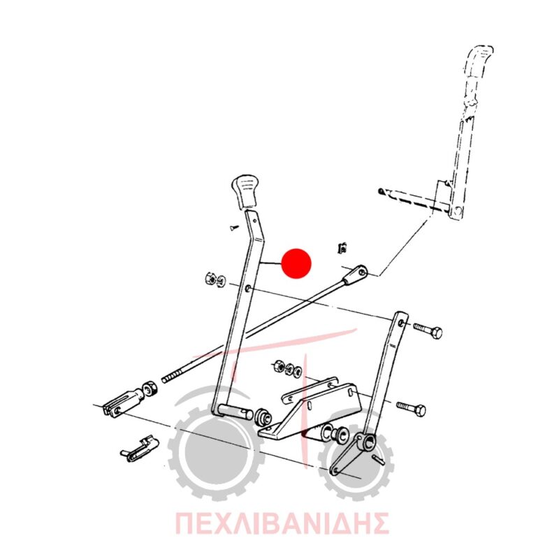 Λεβιές υδραυλικού Massey Ferguson 353-387-397