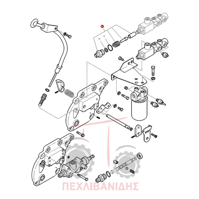Βαλβίδα πίεσης Massey Ferguson 4200-4300