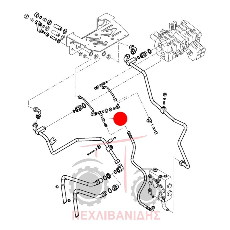 Βαλβίδα χειριστηρίου Massey Ferguson 5400-6400-7400