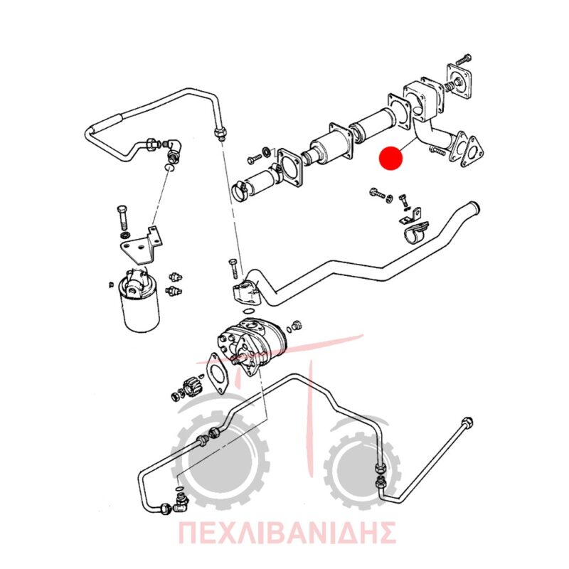Βάση υδραυλικού Massey Ferguson 350-365-375-440