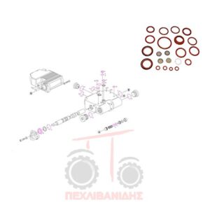 Σετ ορινγκ φέτας χειριστηρίου Massey Ferguson 6400-6600-7400