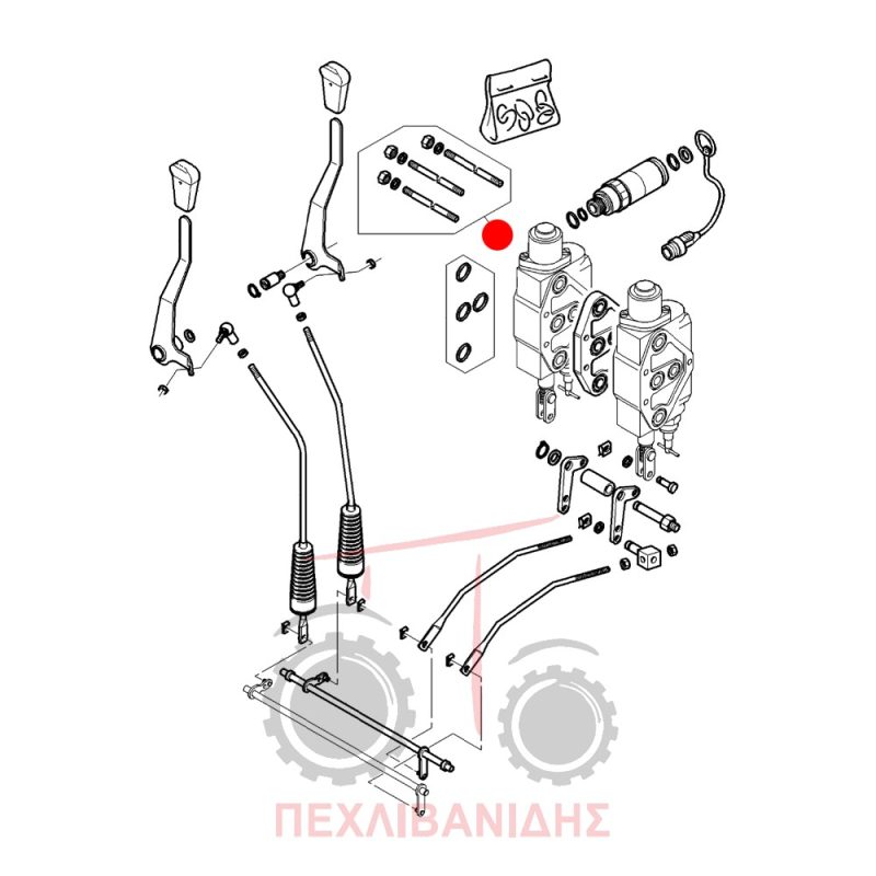 Σετ βίδες φέτας χειριστηρίου Massey Ferguson 4200-4300