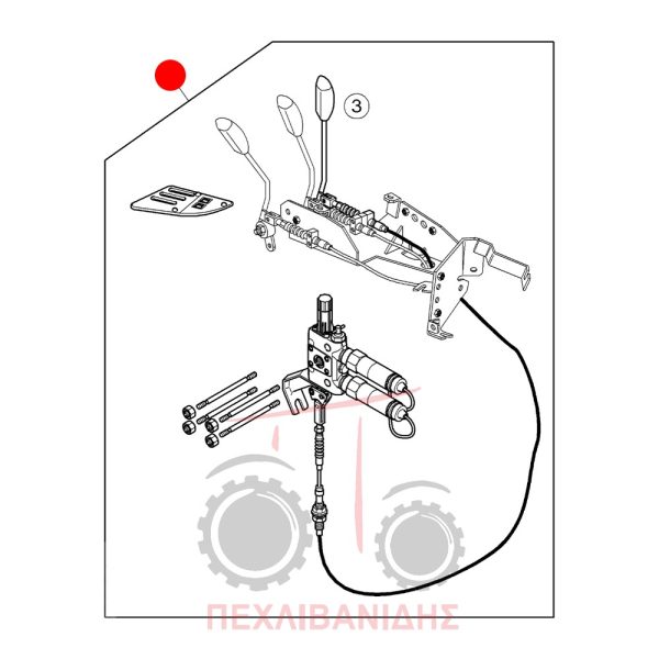 Κιτ τρίτης φέτας χειριστηρίου Massey Ferguson 5400-6400-7400-8400