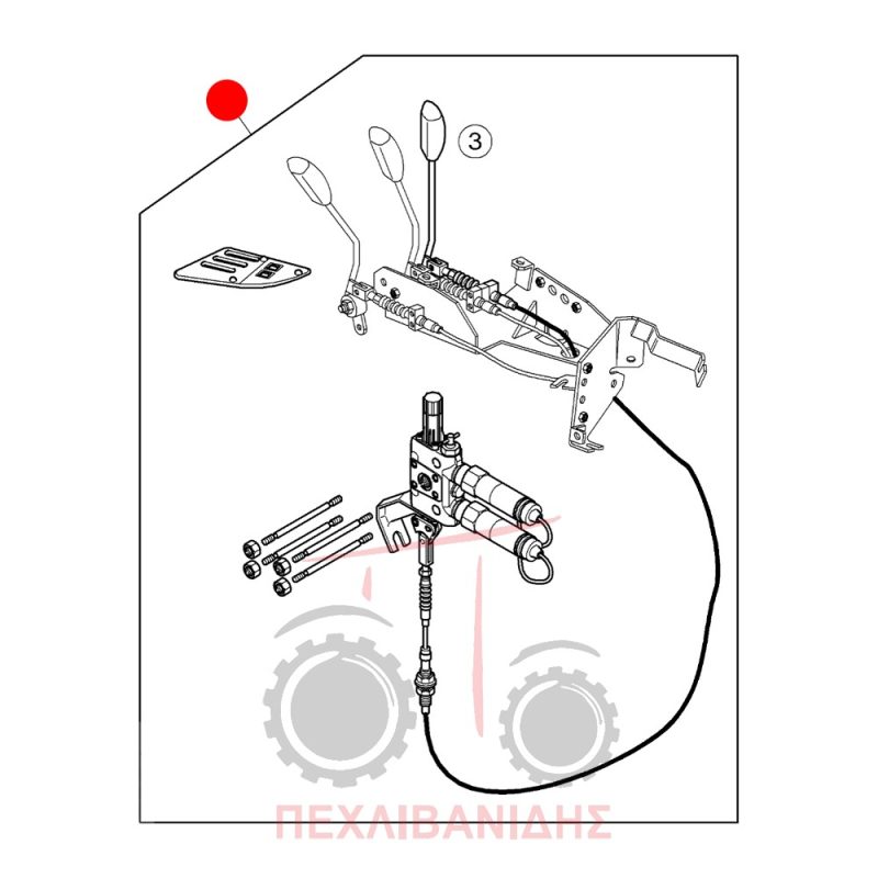 Κιτ τρίτης φέτας χειριστηρίου Massey Ferguson 5400-6400-7400-8400 Κιτ τρίτης φέτας χειριστηρίου Massey Ferguson 5400-6400-7400-8400