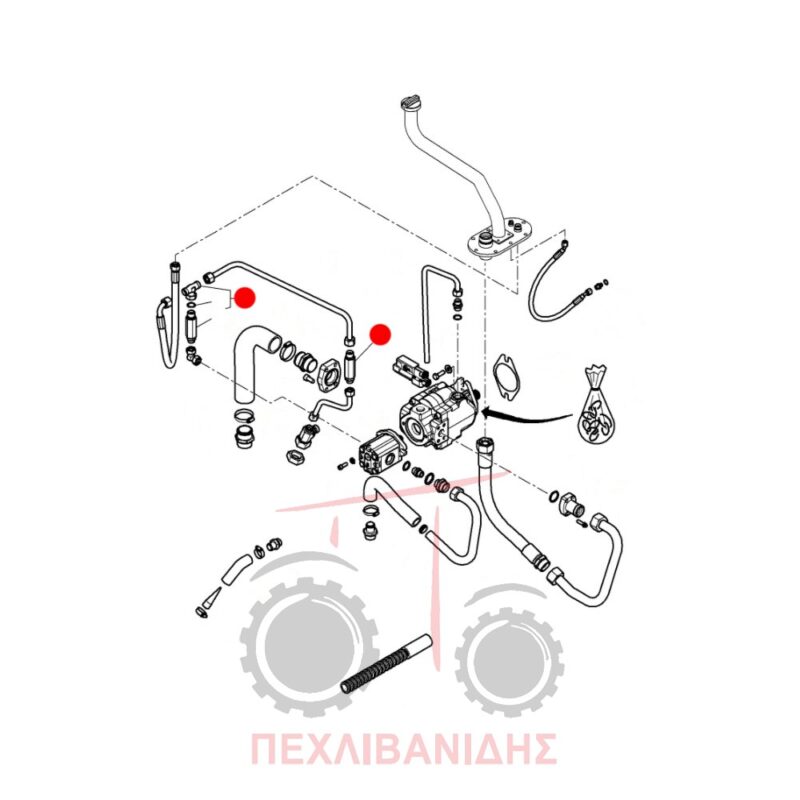 Αντεπίστροφη βαλβίδα Massey Ferguson 8600 Αντεπίστροφη βαλβίδα Massey Ferguson 8600