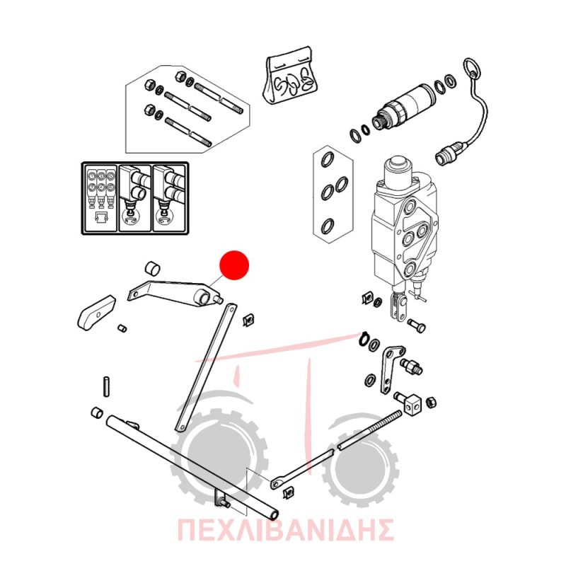 Λεβιές φέτας χειριστηρίου Massey Ferguson 4200-4300 Λεβιές φέτας χειριστηρίου Massey Ferguson 4200-4300