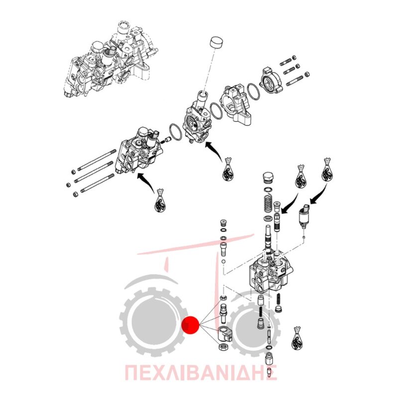 Ηλεκτροβαλβίδα πτώσης υδραυλικού κομπλέ Massey Ferguson 4708-5708-5711 Ηλεκτροβαλβίδα πτώσης υδραυλικού κομπλέ Massey Ferguson 4708-5708-5711