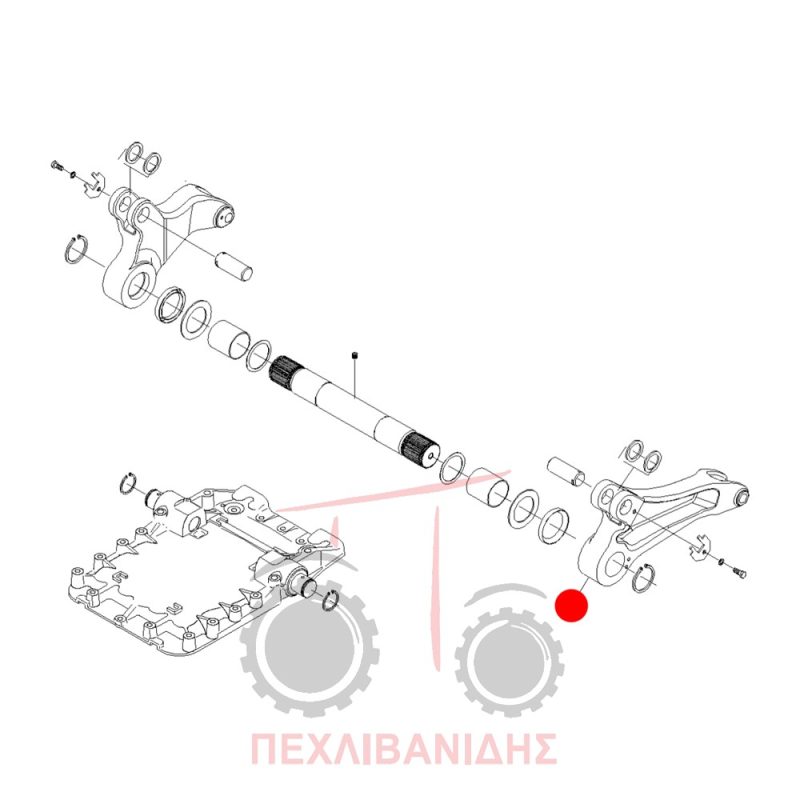 Αριστερό μπράτσο υδραυλικού Massey Ferguson 7485-7490-7499 Αριστερό μπράτσο υδραυλικού Massey Ferguson 7485-7490-7499