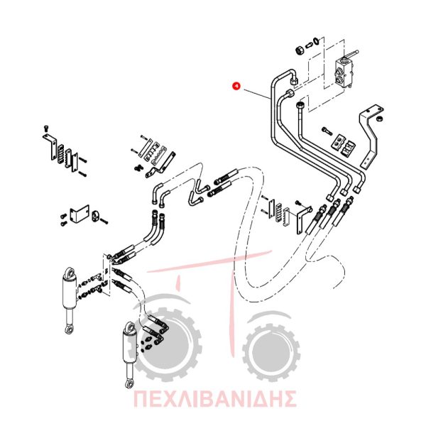 Σωλήνας Massey Ferguson 5400-6400-6600-6700-7600