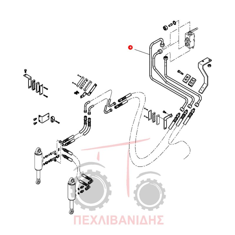 Σωλήνας Massey Ferguson 5400-6400-6600-6700-7600