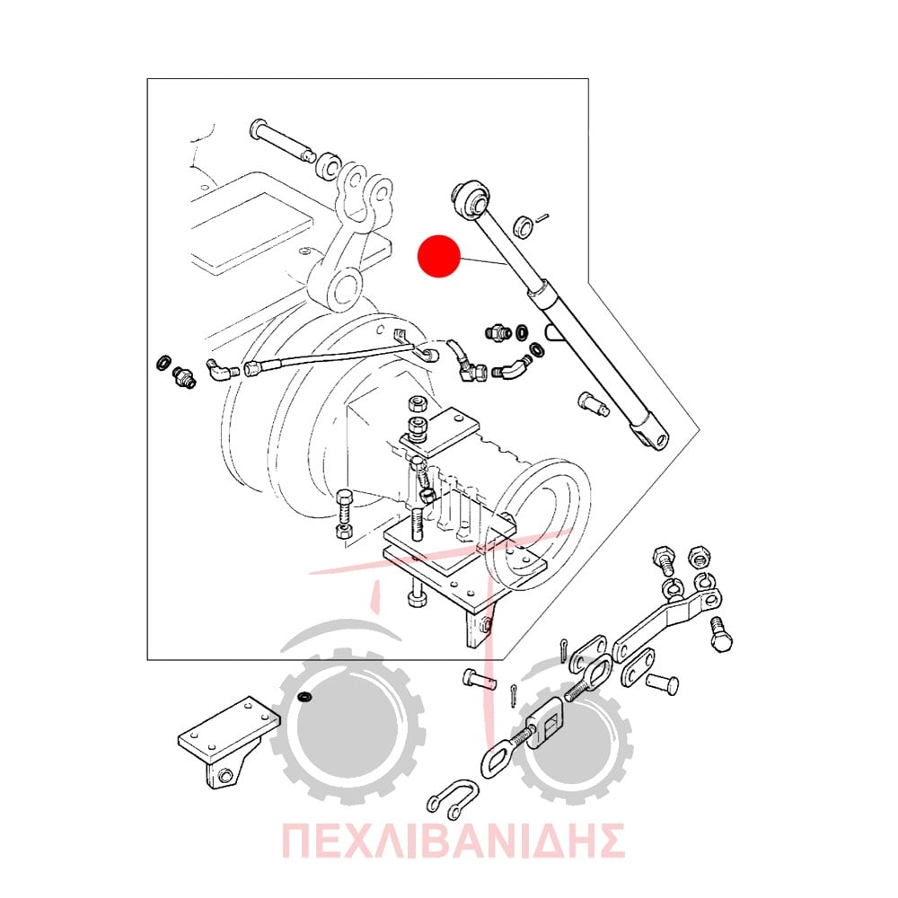 Μπουκάλα υδραυλικού βοηθητικού Massey Ferguson 165-290-390