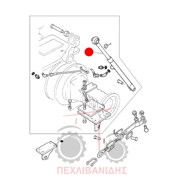 Μπουκάλα υδραυλικού βοηθητικού Massey Ferguson 165-290-390