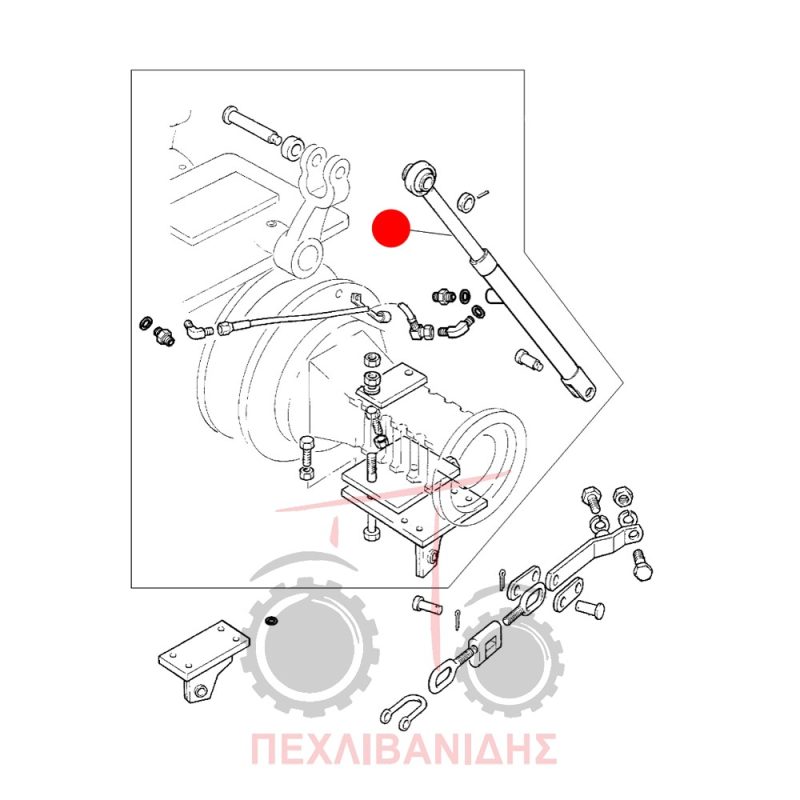 Μπουκάλα υδραυλικού βοηθητικού Massey Ferguson 165-290-390