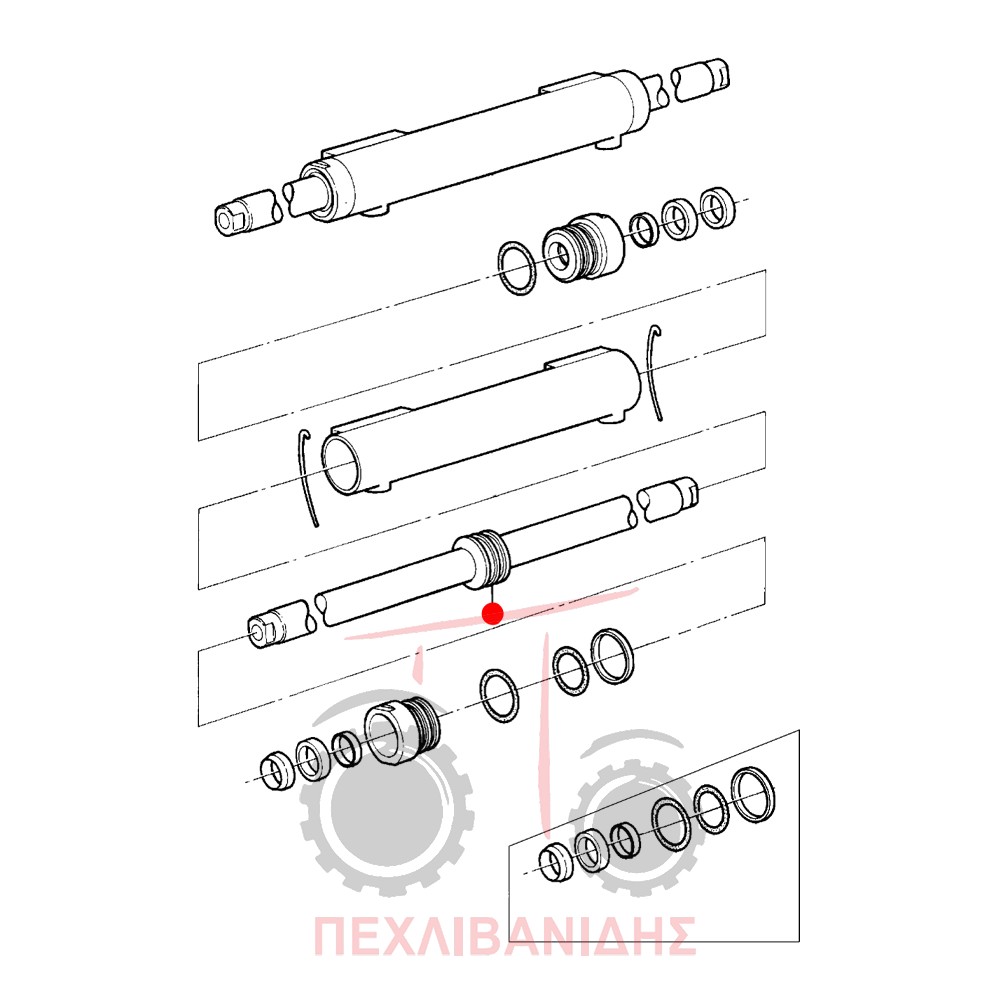 Βάκτρο μπουκάλας τιμονιού Massey Ferguson 240-253-362