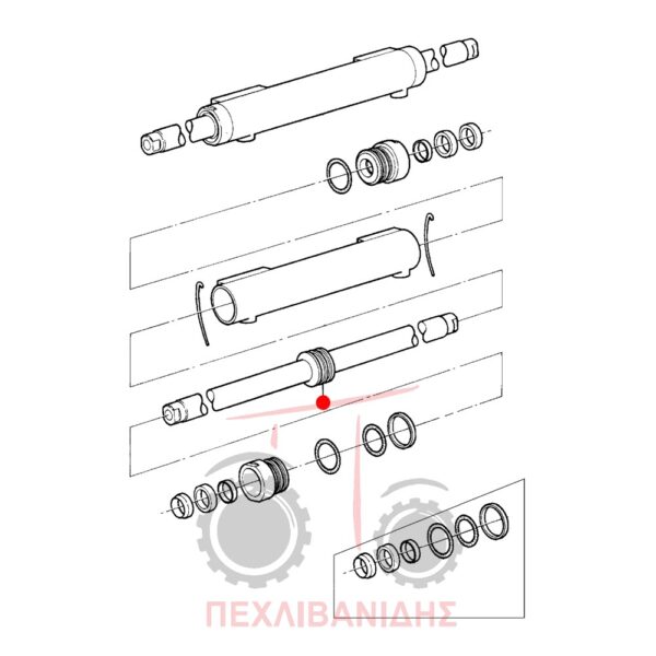 Βάκτρο μπουκάλας τιμονιού Massey Ferguson 240-253-362