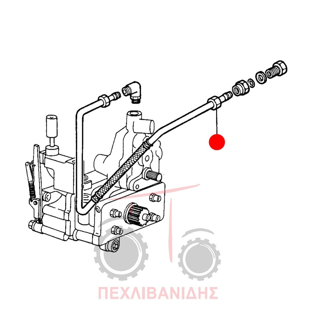 Σωλήνας αντλίας μούλτι Massey Ferguson 675-690-699