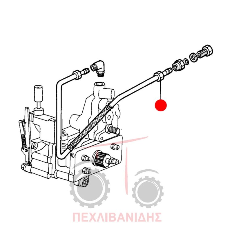 Σωλήνας αντλίας μούλτι Massey Ferguson 675-690-699