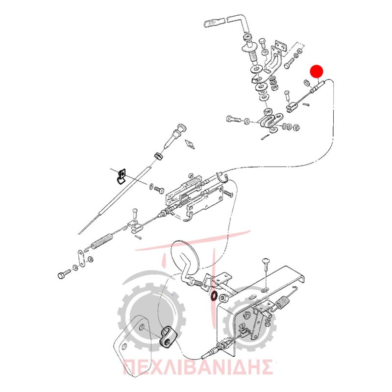 Ντίζα χειρόγκαζου Massey Ferguson 240 Ντίζα χειρόγκαζου Massey Ferguson 240