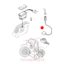 Βύσμα μπροστά διαφορικού Massey Ferguson 390-399