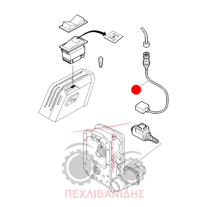 Βύσμα μπροστά διαφορικού Massey Ferguson 390-399