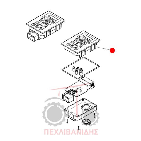 Οθόνη καπάκι πίνακα υπολογιστή Massey Ferguson 6400-7400-8400