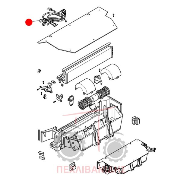 Καλωδίωση aircondition καμπίνας Massey Ferguson 5400-5600-6400-7400