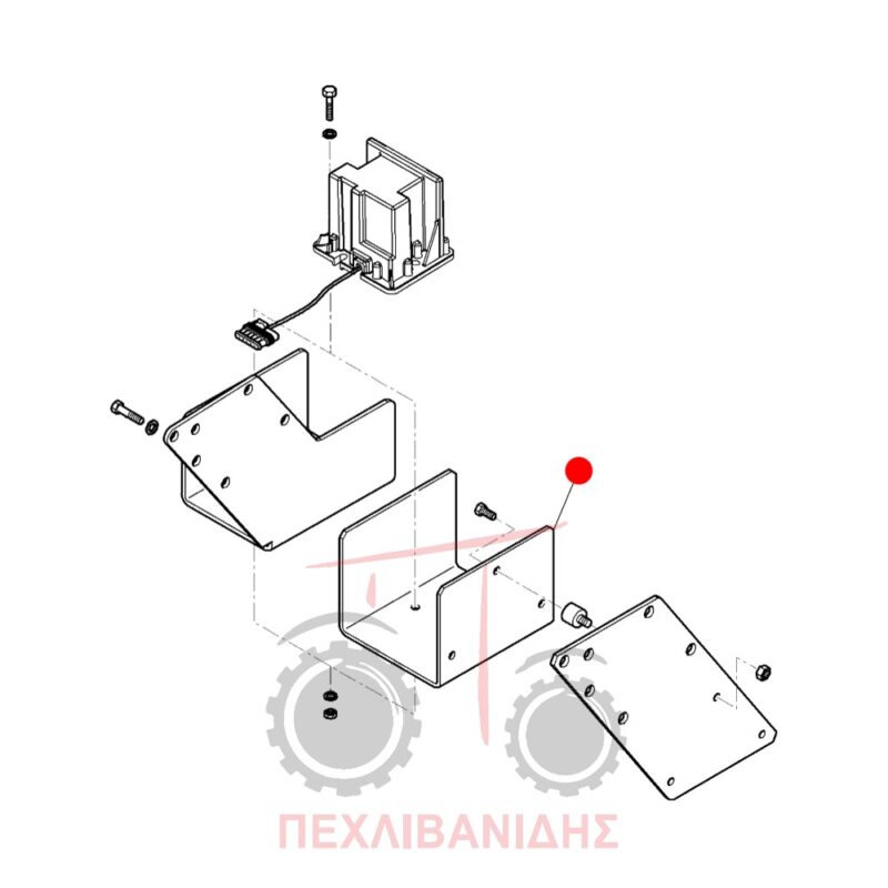 Βάση ραντάρ ολίσθησης Massey Ferguson 7400