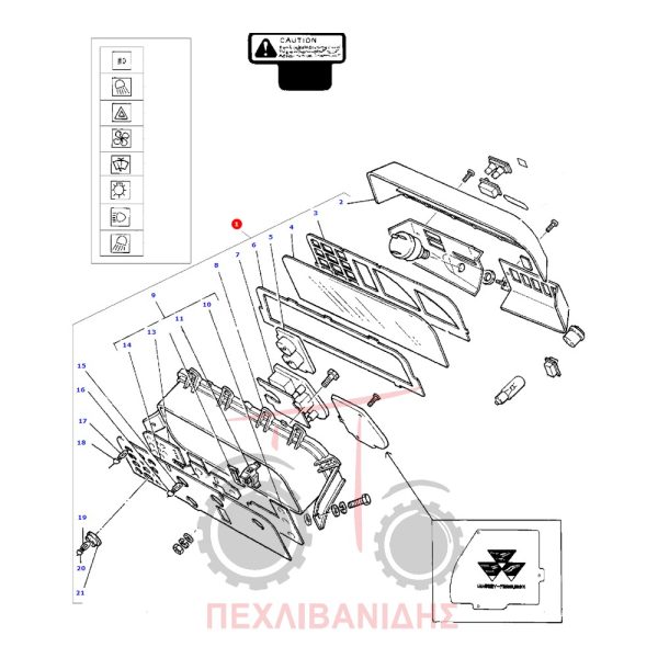 Ταμπλό κομπλέ Massey Ferguson 390